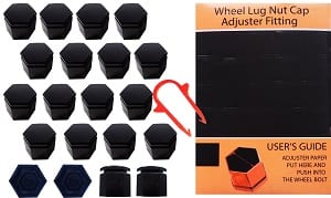 BİJON KAPAĞI TAKIMI SİYAH Q19 (ÇIKARMA APARATI-SABİTLEYİCİ STICKER)) (UNIVERSAL)