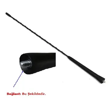 TAVAN ANTEN ÇUBUĞU M6 ERKEK (60 CM.) (PEUGEOT-CITROEN)